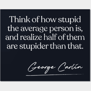 George Carlin Quote Design Posters and Art